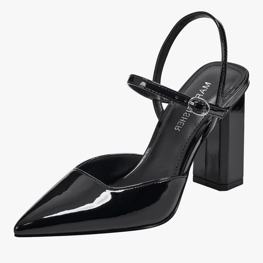 Marc Fisher Women's DOSTER Pump, Black 001, size 10